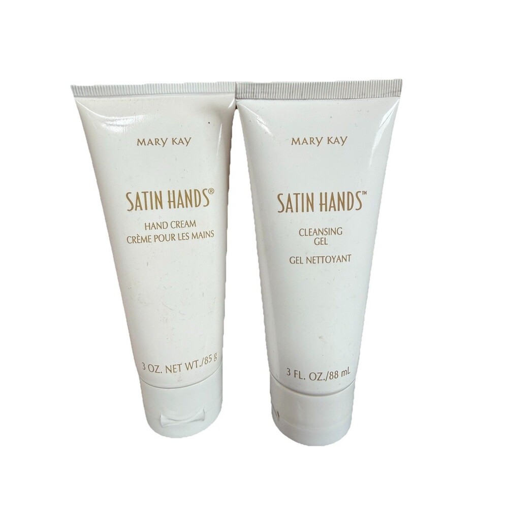 Mary Kay Satin Hands Hand Cream & Cleansing Gel 3 oz not sealed